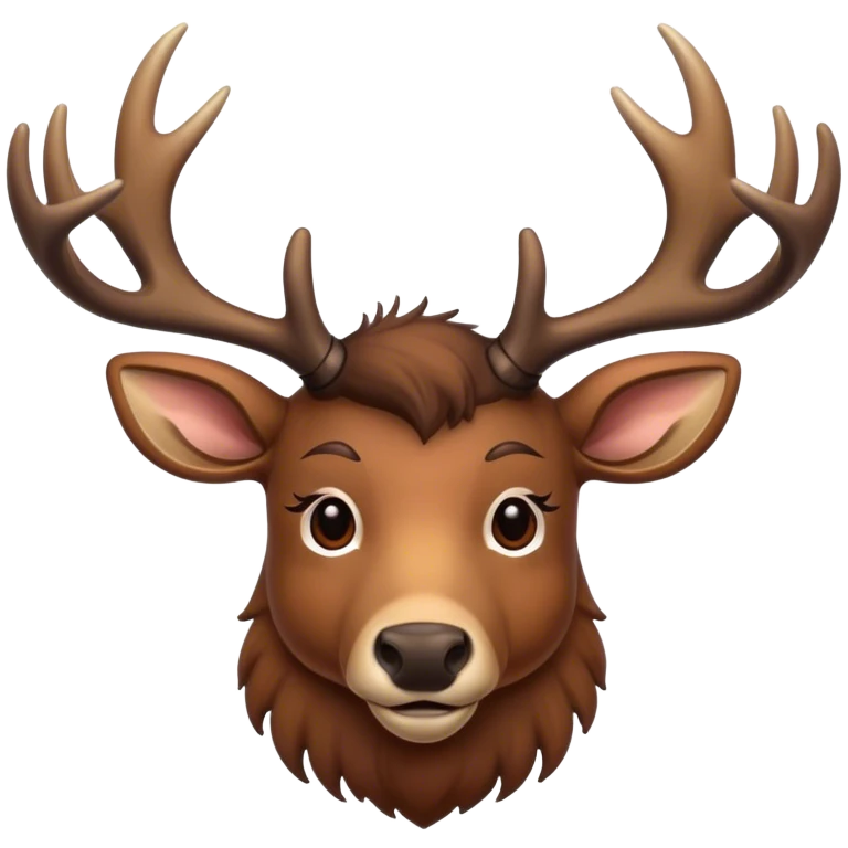 Deer with moose antlers  emoji