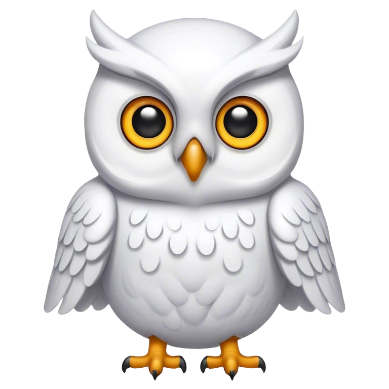 Белая сова emoji