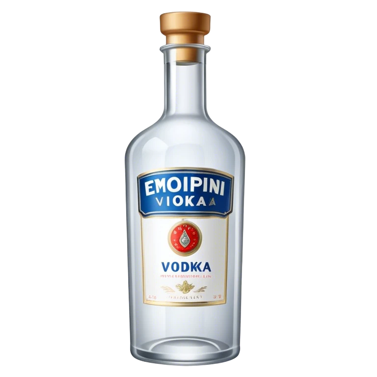 Une bouteille de Vodka emoji