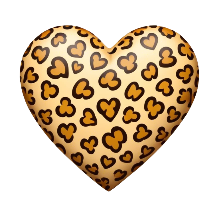 cuore leopardato  emoji