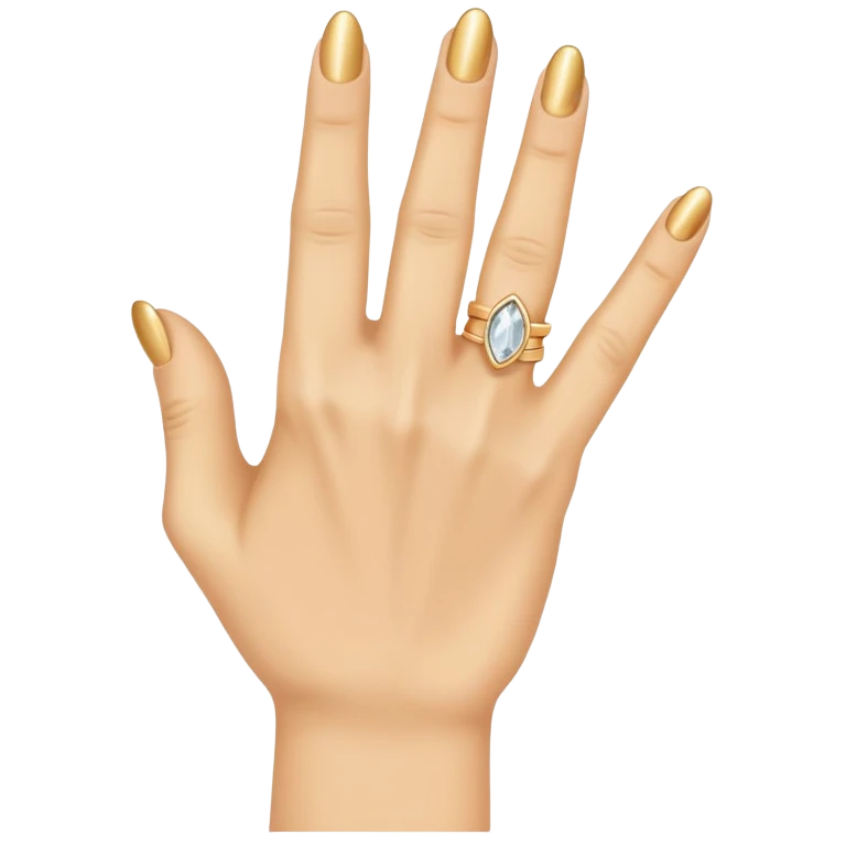 Mache ein Mittelfinger mit einem Ring emoji