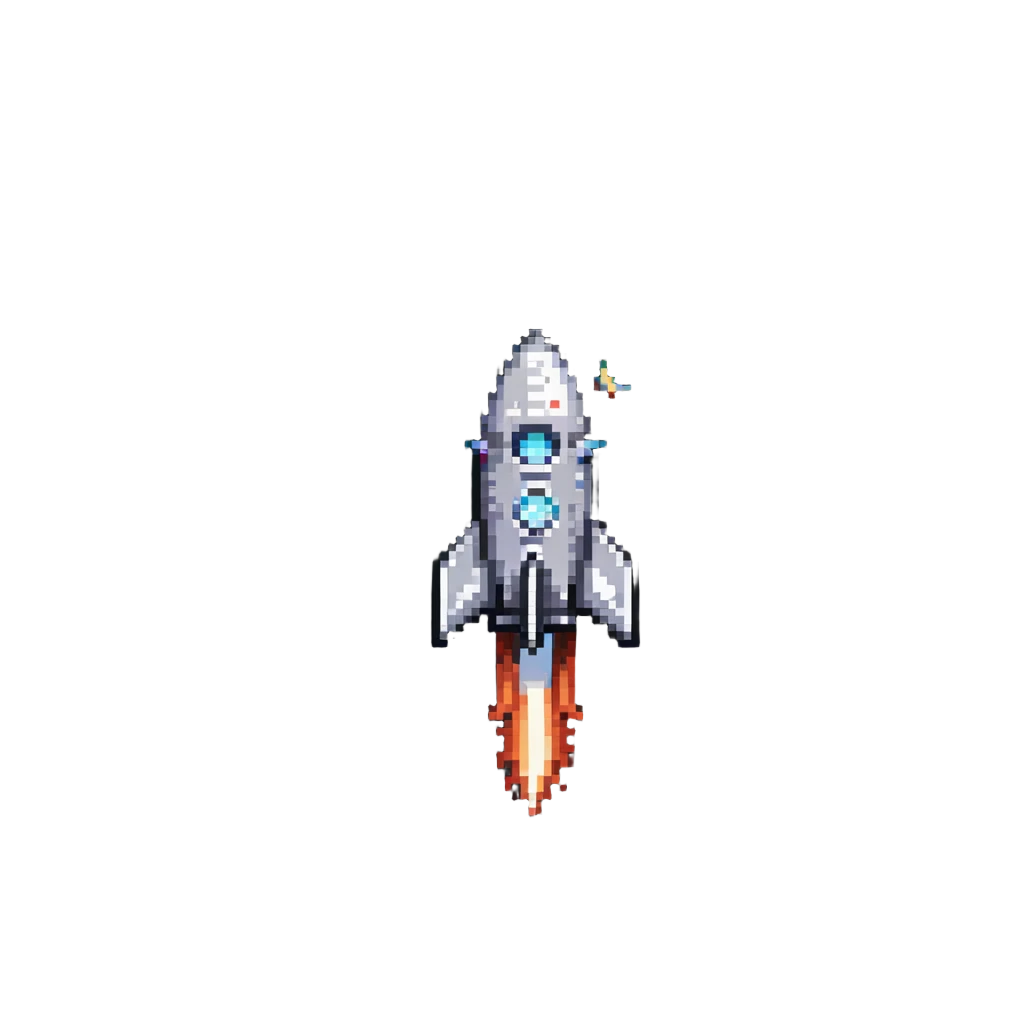 rocket ship in space emoji