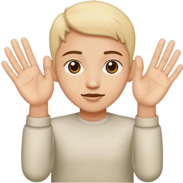 hand three emoji