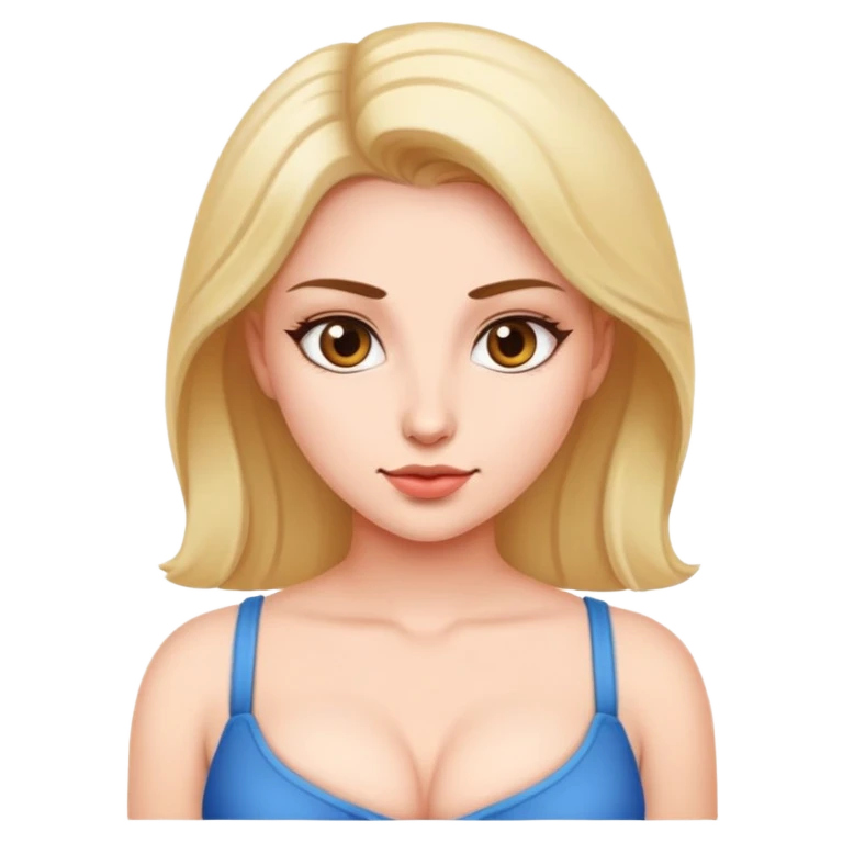 Девушка с сиськами emoji