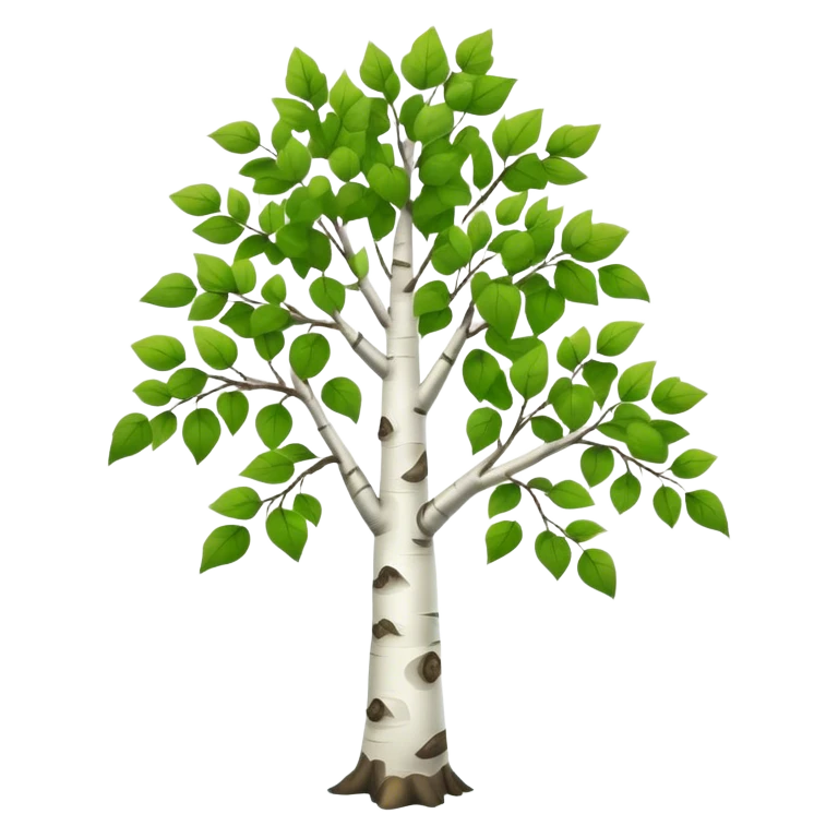 Birch tree emoji