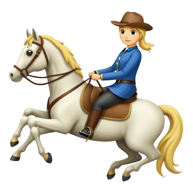 ￼ a horse riding a human ￼ emoji