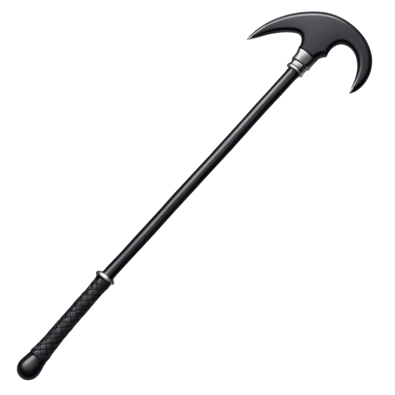 Black riding crop emoji