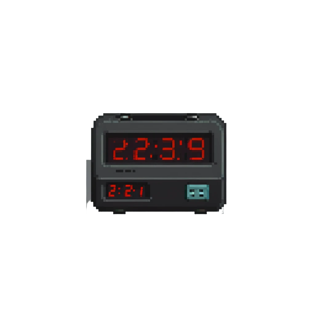 Retro digital clock emoji