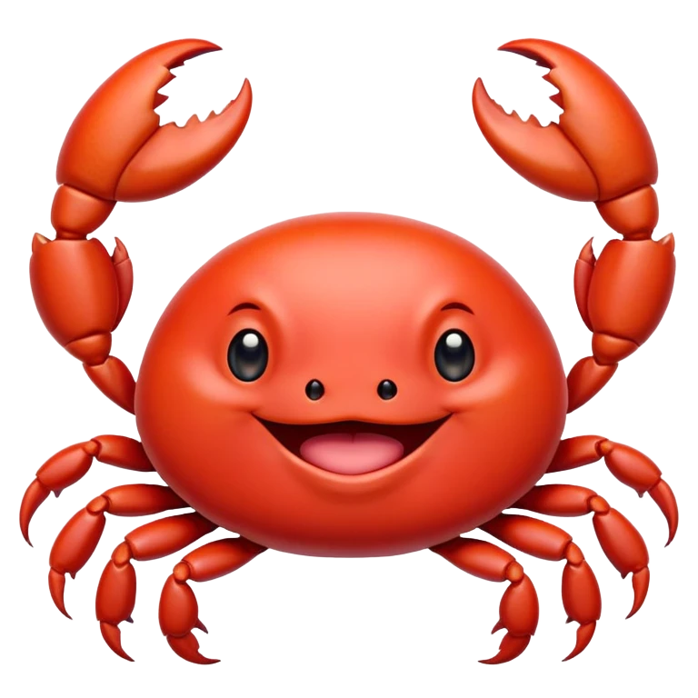 cute crab kawaii baby chubby emoji