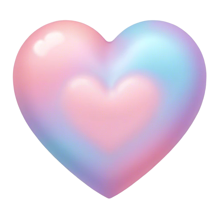 Pastel heart emoji