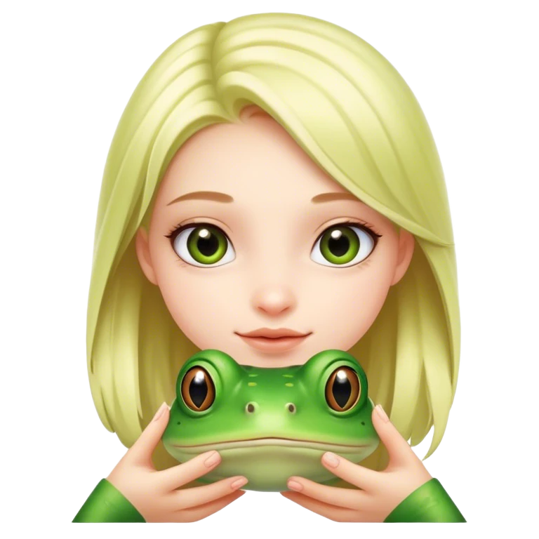 девочка жабка милая emoji