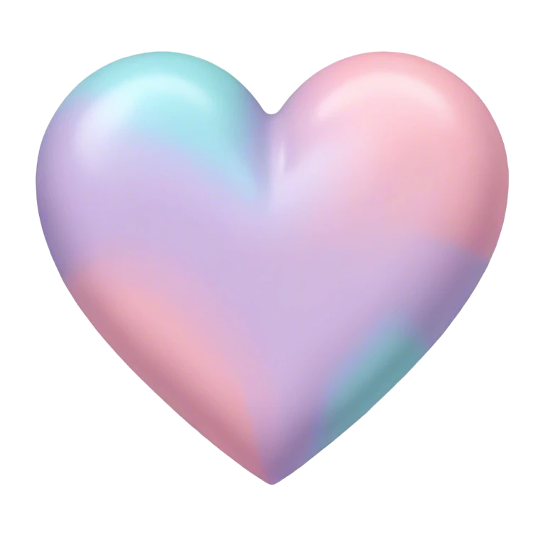 Pastel heart emoji