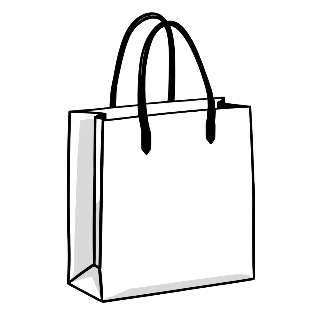 shopping bag with branded clothes emoji