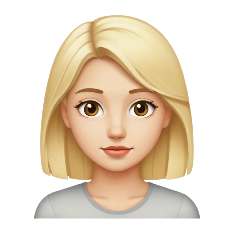 Ragazza sui 20 anni bionda emoji