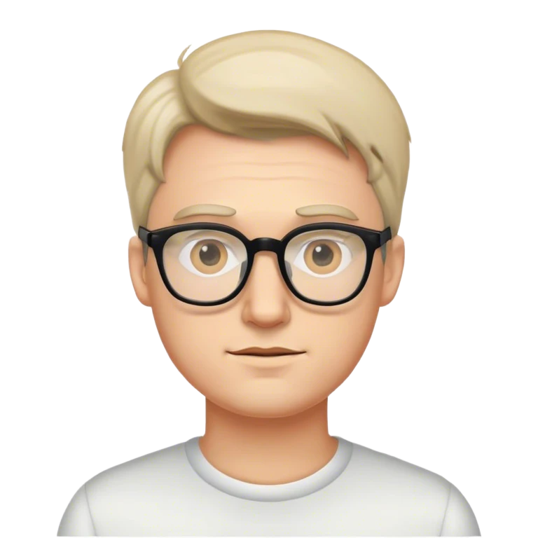 Guy with glasses  emoji