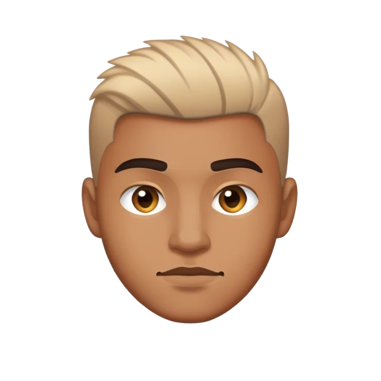 Ein Mann mit burstfade emoji