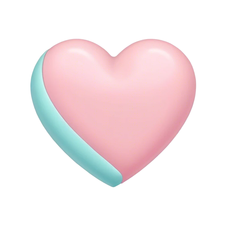 pastel heart emoji