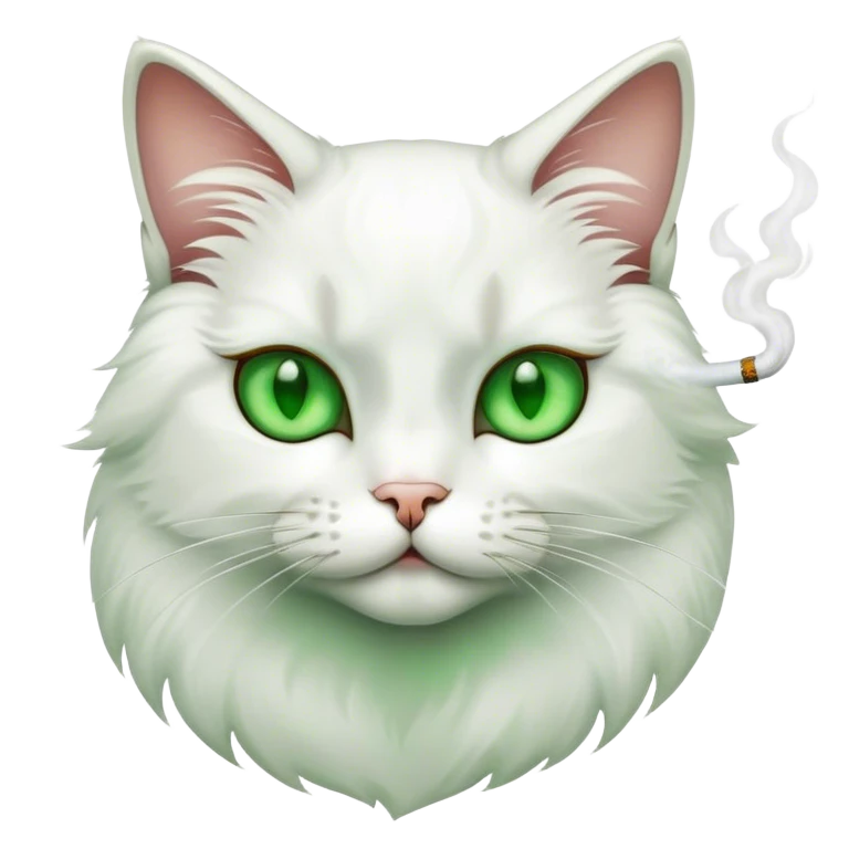 cat smoking emoji