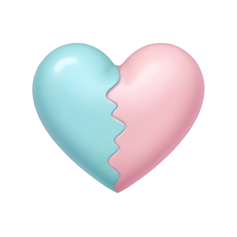 Pastel heart emoji