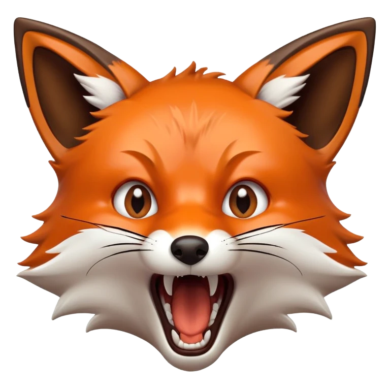Fox screaming emoji