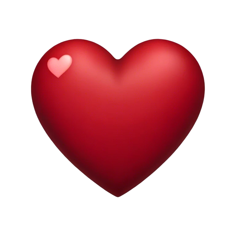 dark red heart emoji