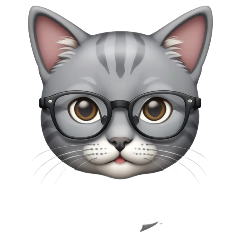 котик в очках emoji
