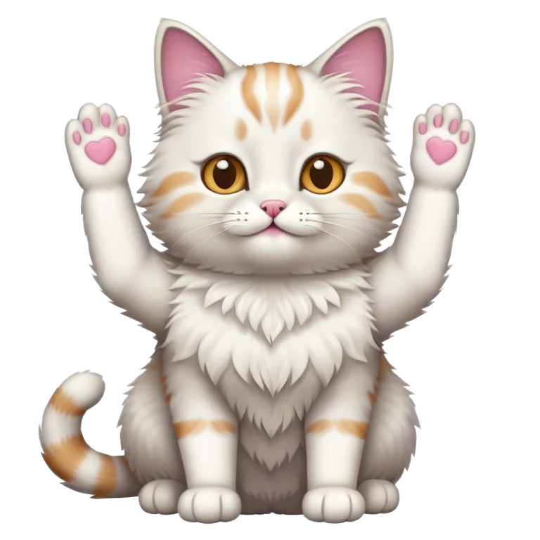 Gato deja levantada emoji