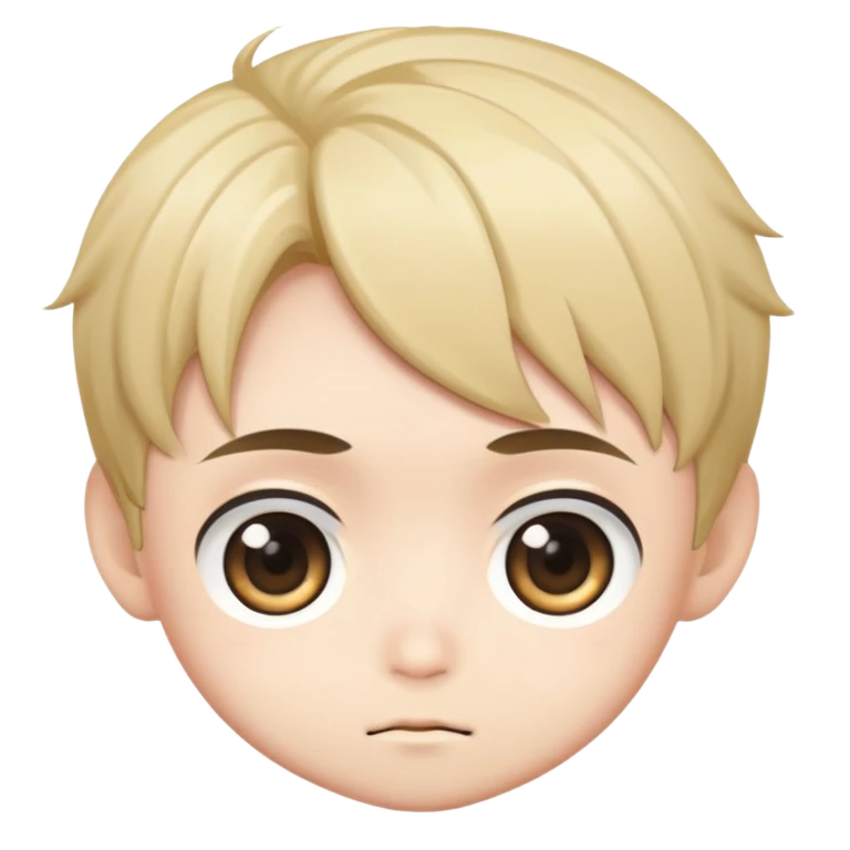 chibi anime boy face emoji