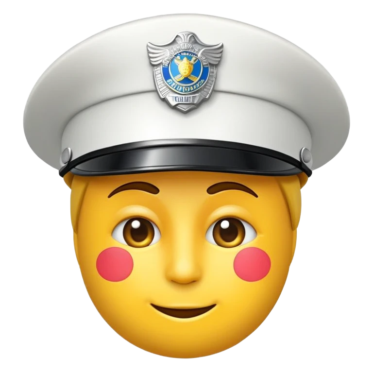 Emoji mit Händen nach oben, als würde er sich vor der Polizei ergeben  emoji