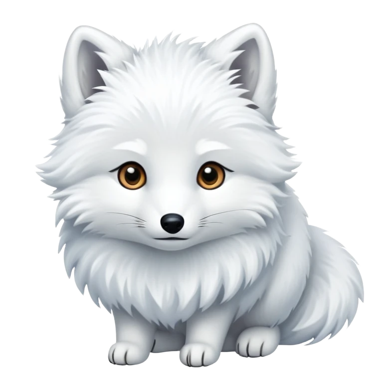 Arctic fox emoji