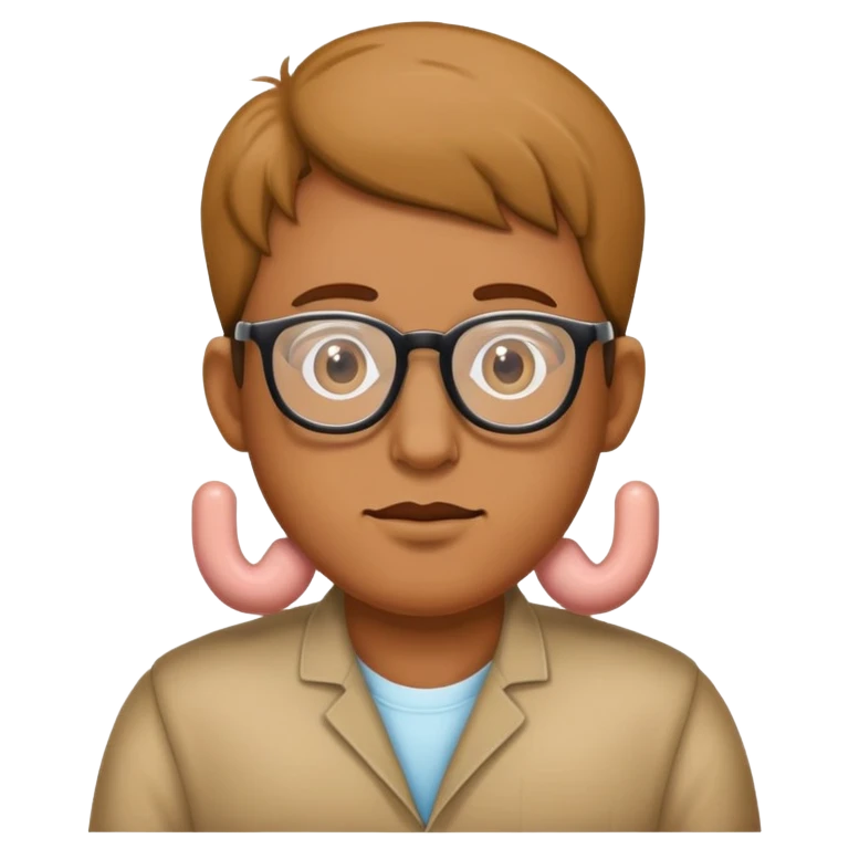 Член с яйцами в очках emoji