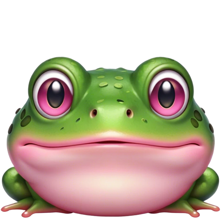cute frog cheeks pink emoji
