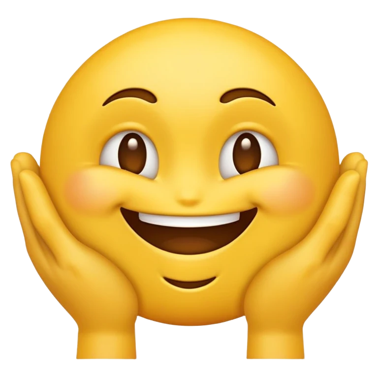yellow emoji face with devious grin and hands rubbing together mischievously emoji