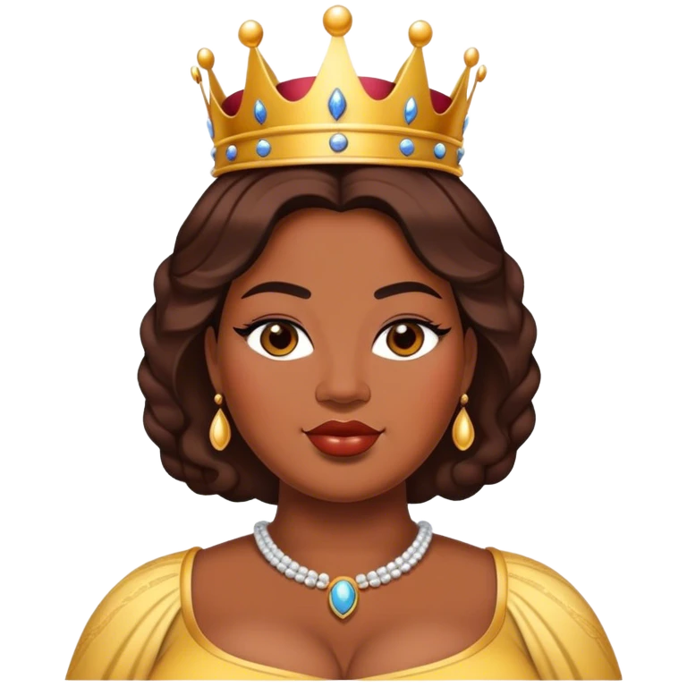 plus size queen beauty emoji