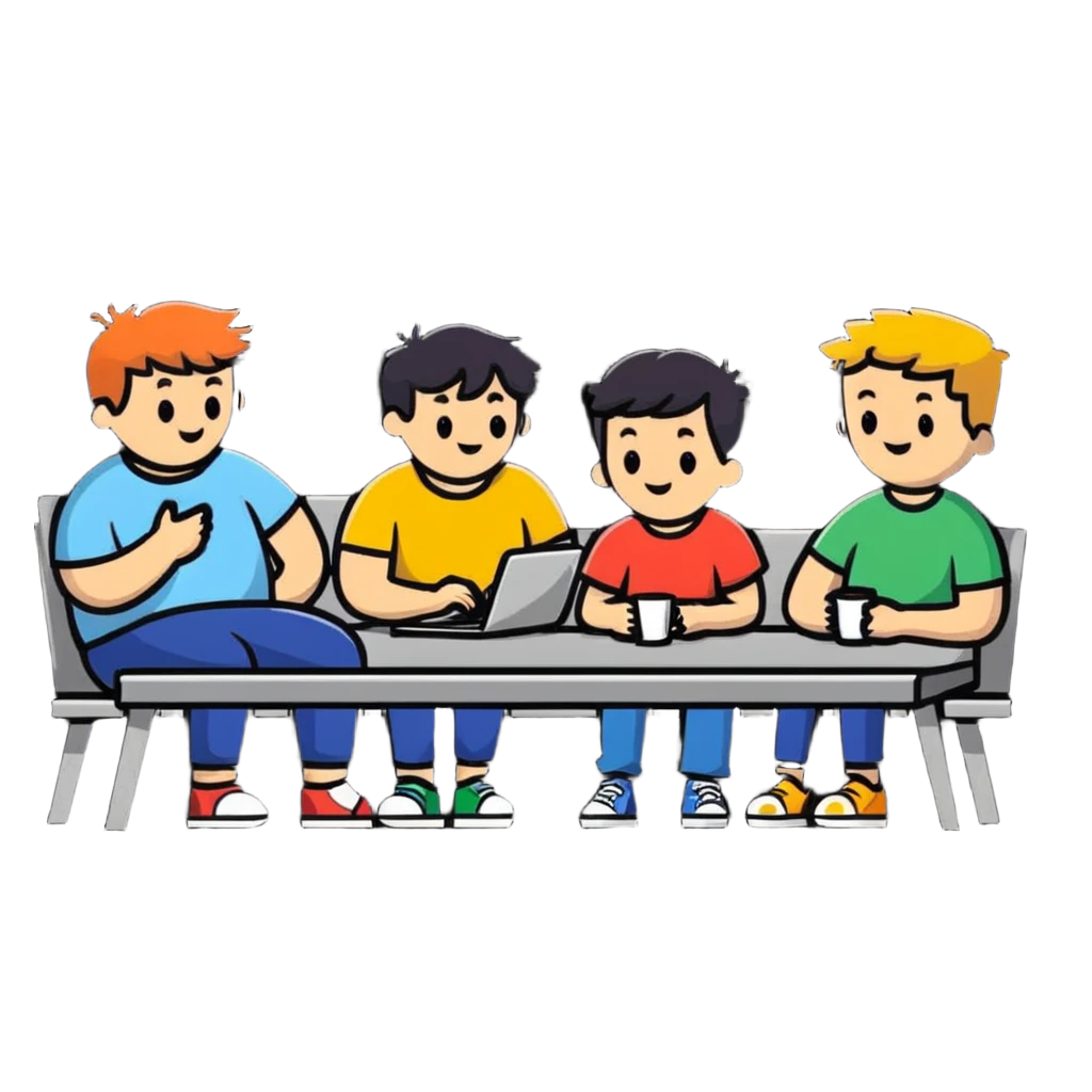 group of friends hanging out emoji