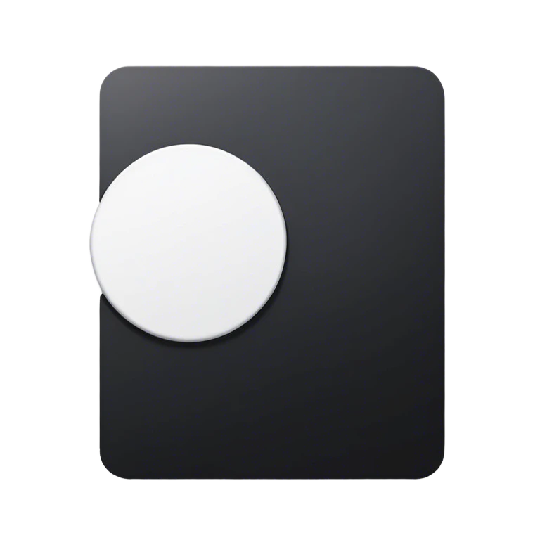 A black card and a white card without print emoji