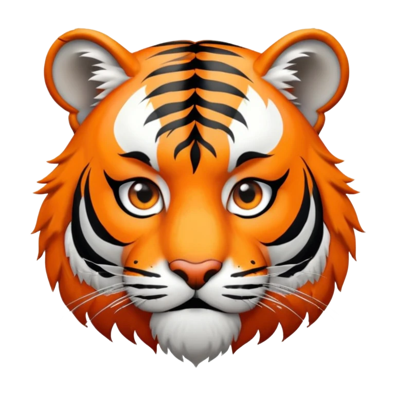Tiger pirate with eye patch emoji