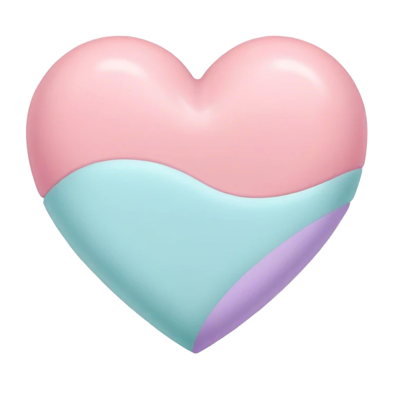 Pastel heart emoji