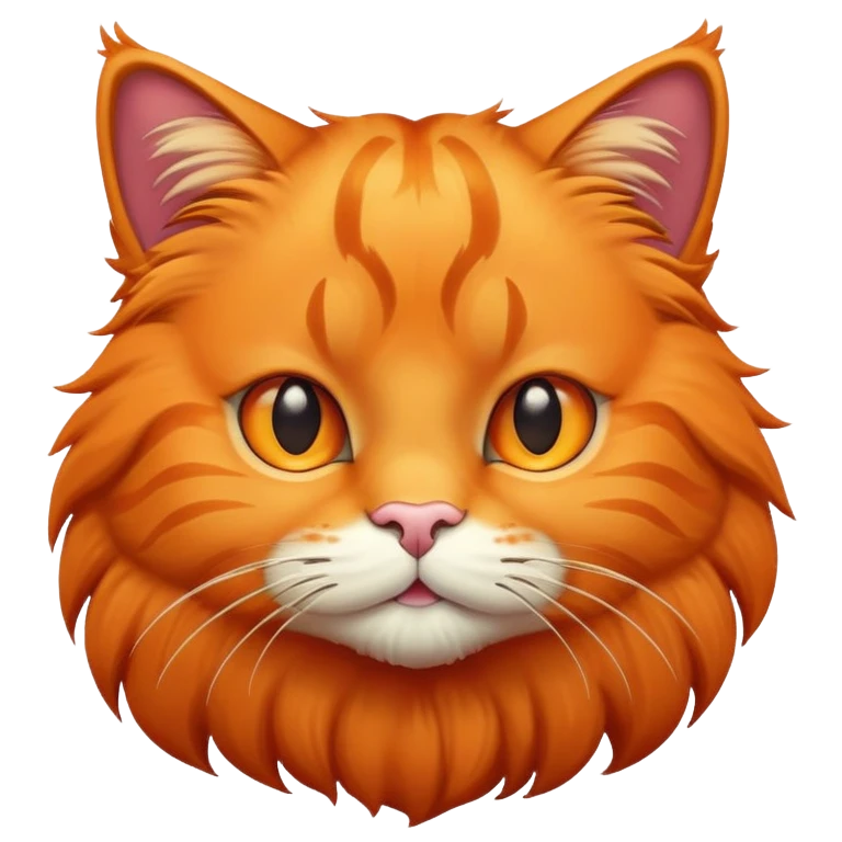 Big orange cat emoji