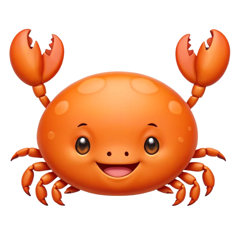 cute crab kawaii baby chubby emoji