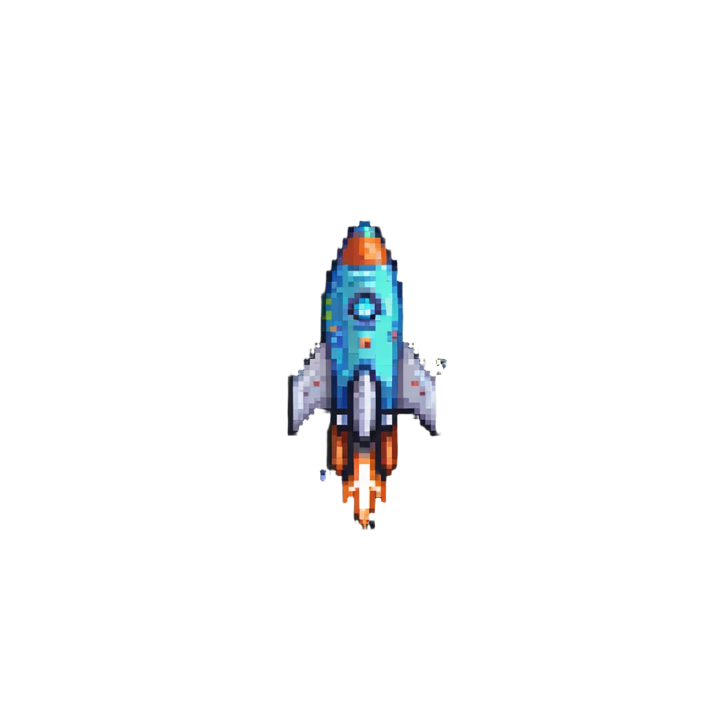 rocket ship in space emoji