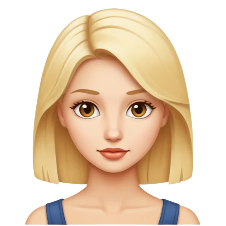 Красивая блондинка emoji