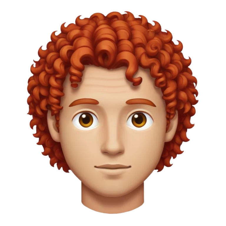 Spogliarellista con i capelli rossi e ricci  emoji