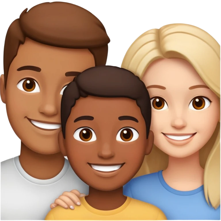 Three friends emoji