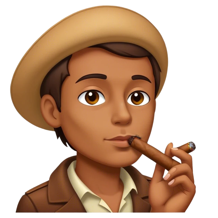 smoking a cigar emoji