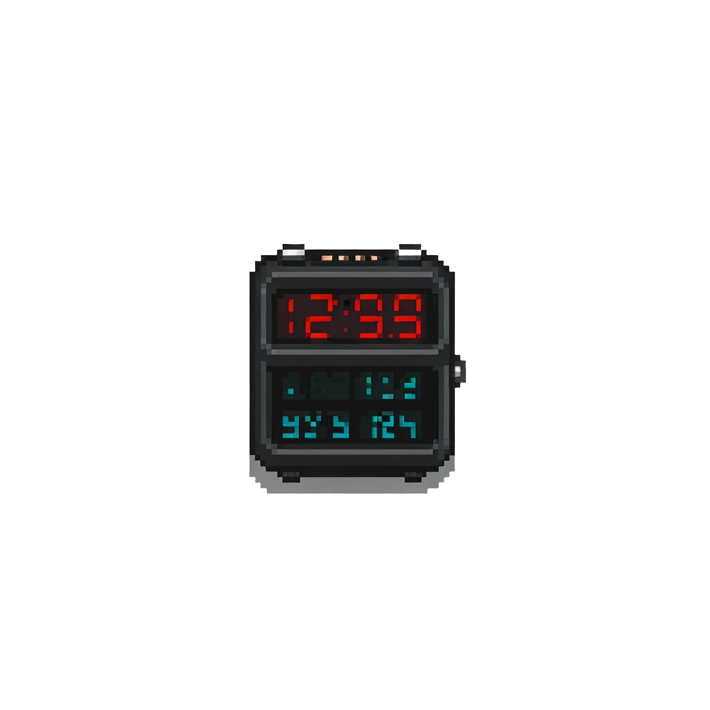 Retro digital clock emoji