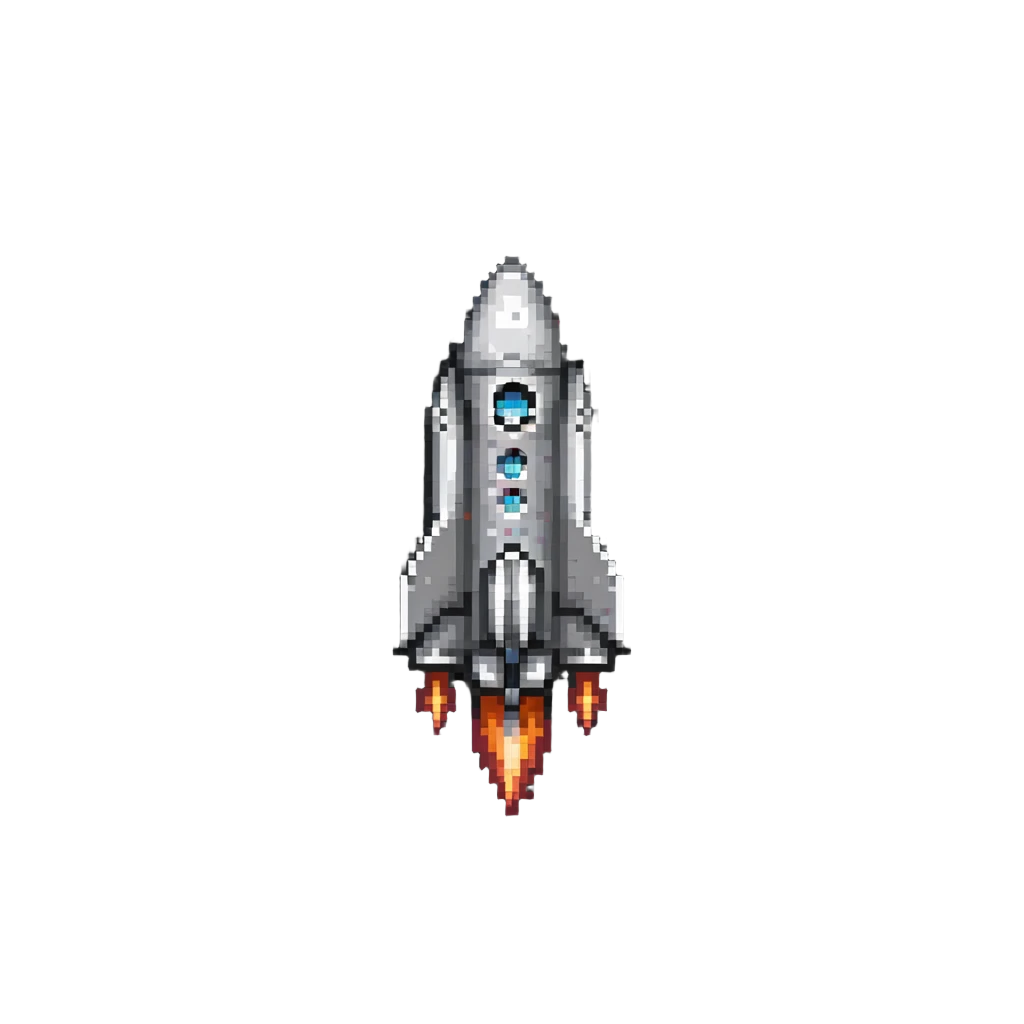 rocket ship in space emoji