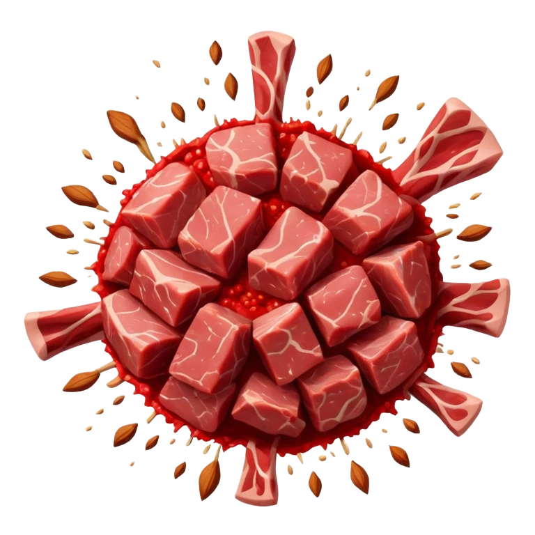 Meat blast emoji