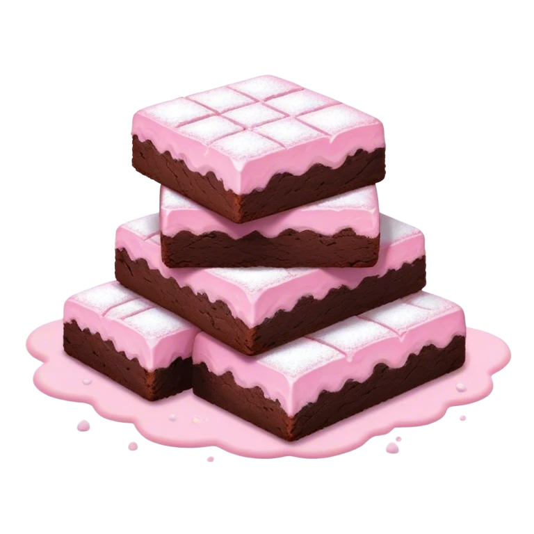 soft pink brownies emoji