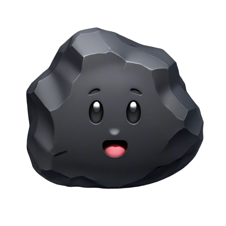  coal 3d emoji